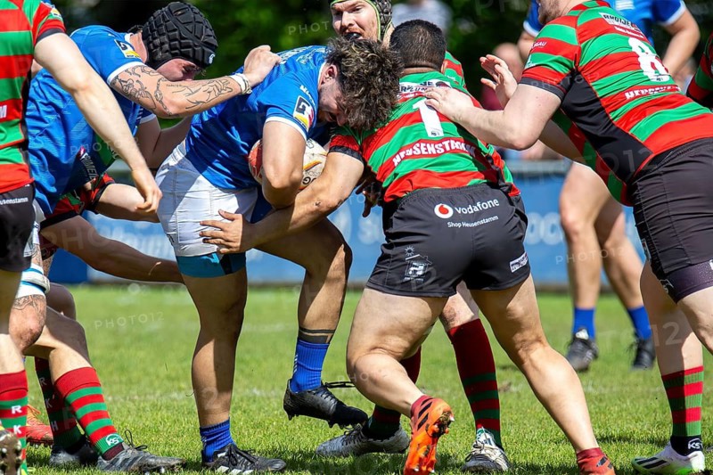 Heidelberg, 06.04.2024, Rugby 1st Bundesliga South/West, Season 2023/24, Matchday 10: SC Neuenheim vs RK Heusenstamm (93:7)