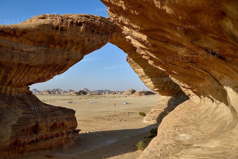 The Arch, also known as Rainbow Rock, near AlUla, Medina Province, Saudi Arabia, Arabian Peninsula