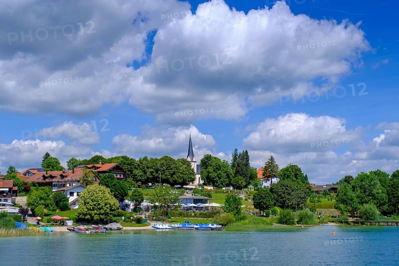 Gstadt am Chiemsee, Chiemgau, Upper Bavaria, Bavaria, Germany
