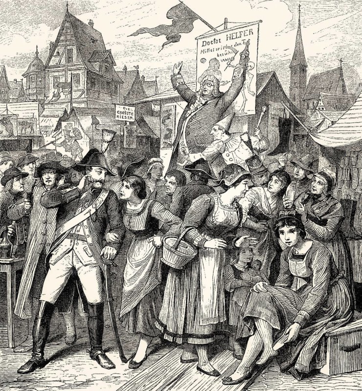 THE FAIR AT HUEHENEFELD, Jahrmarkt zu Hühnefeld, poem by Johann Wolfgang von Goethe