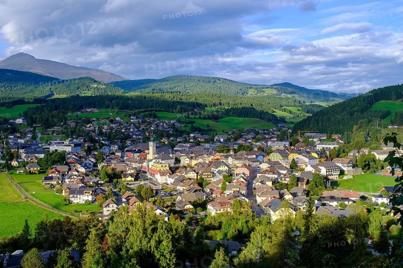 View of Tamsweg, Lungau, Salzburg state, Austria