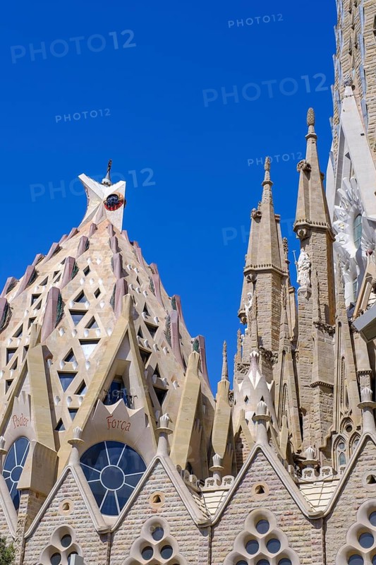 Sagrada Familia Church, Temple Expiatori de la Sagrada Família, Antoni Gaudi, UNESCO World Heritage Site, Barcelona, Catalonia, Spain