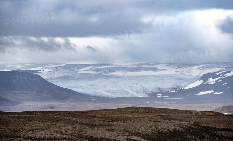 Tongue of Hofsjökull glacier, Kerlingarfjöll, Icelandic Highlands, Iceland