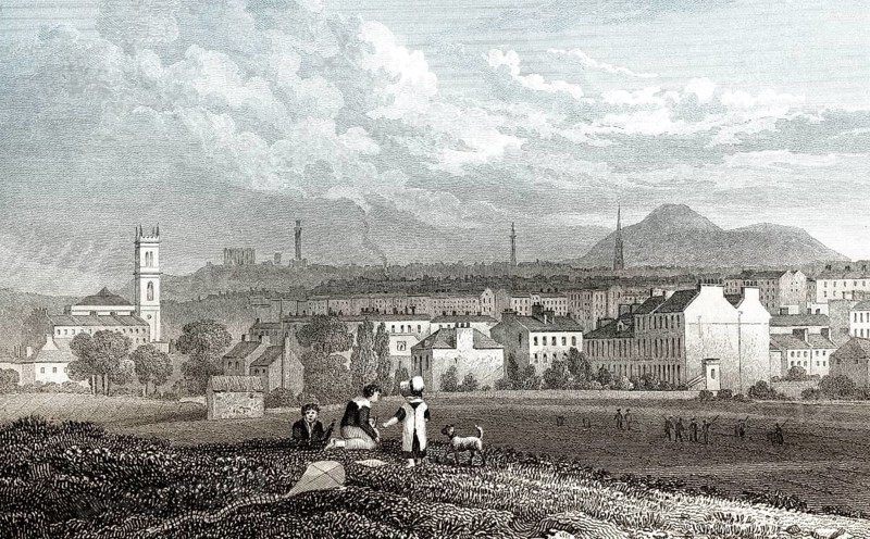 Part of the New Town, from the North West, Edinburgh, Scotland, 19th century, from Modern Athens by Th. H. Shepherd