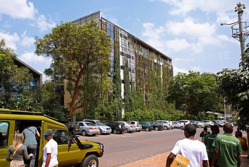 Green skyscraper in Kigali, Rwanda