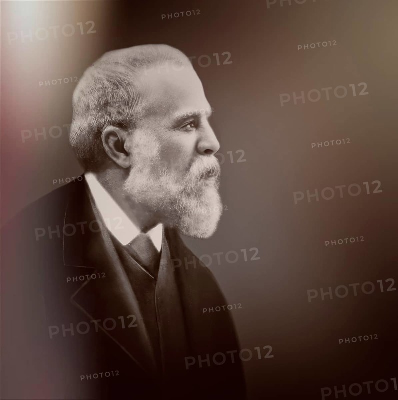 Portrait of Antoni Gaudí i Cornet, 1852 – 1926, Catalan architect and designer from Spain, the greatest exponent of Catalan Modernisme, digitally edited