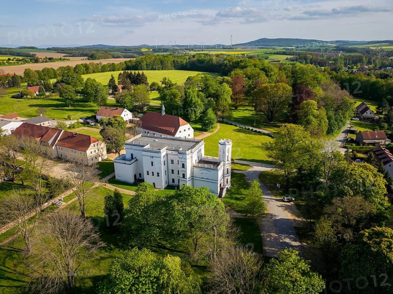 Krobnitz Castle in the district of Görlitz was the retirement home of the Prussian Minister of War and Navy Albrecht Graf von Roon. Following restoration, it now serves as a museum and event venue, Krobnitz, Saxony, Germany