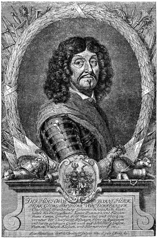 George von Derfflinger, 1606 - 1695, Field Marshal in Brandenburg by appointment of the Elector and Governor of Pomerania, 17th century, Germany, Europe, Portrait von Georg von Derfflinger, 1606 - 1695, kurfürstlich-brandenburgischer Feldmarschall und Statthalter von Pommern