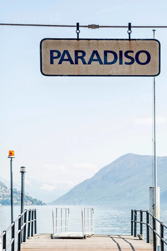 Lakeside promenade, spring, Lugano, Lake Lugano, Lago di Lugano, Ticino, Switzerland