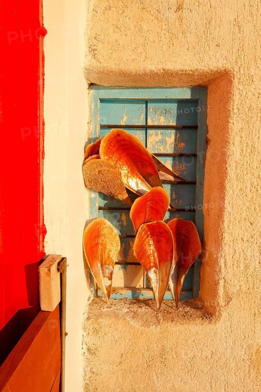 Klima fishing village, mussels, Milos, Cyclades, Greece