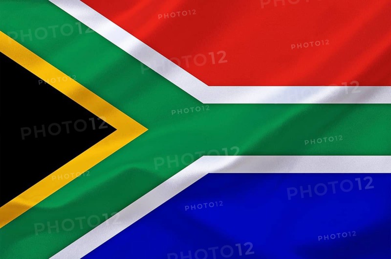 The flag of South Africa, Africa, Studio