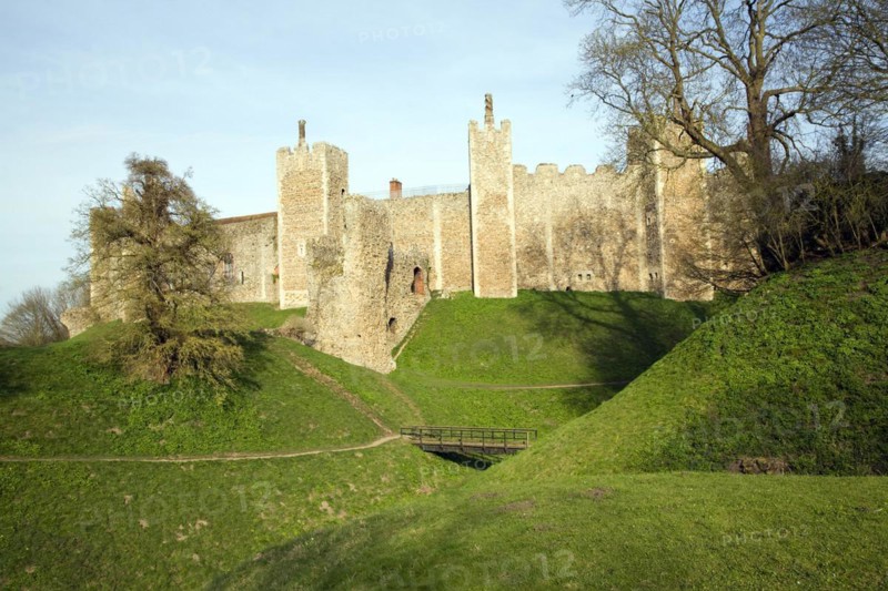 Curtain walls of Framlingham Castle, Suffolk, England, UK