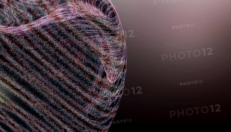 A mesmerizing abstract 3D texture featuring intricate, colorful curved lines against a smooth gradient background Perfect for creative and modern design projects