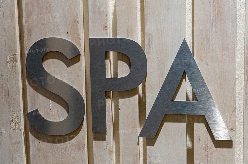 Spa, health, wellness, furnishing, font, lettering, letters