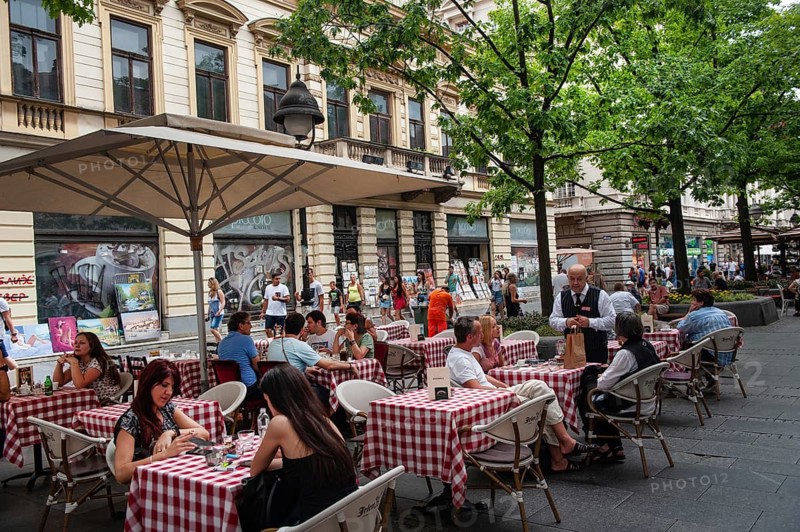 Belgrade, Serbia. May 27th 2019 Belgrade Cafe Culture in the Serbian Capital