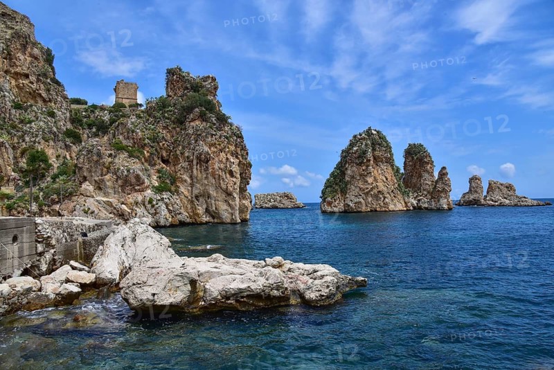 Former tuna factory and fishing centre in Scopello, Sicily, Italy