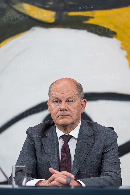 Olaf Scholz (Federal Chancellor of the Federal Republic of Germany, SPD) at a press conference after the Minister Presidents' Conference with the heads of government of the federal states in the Federal Chancellery, Berlin, 20 June 2024