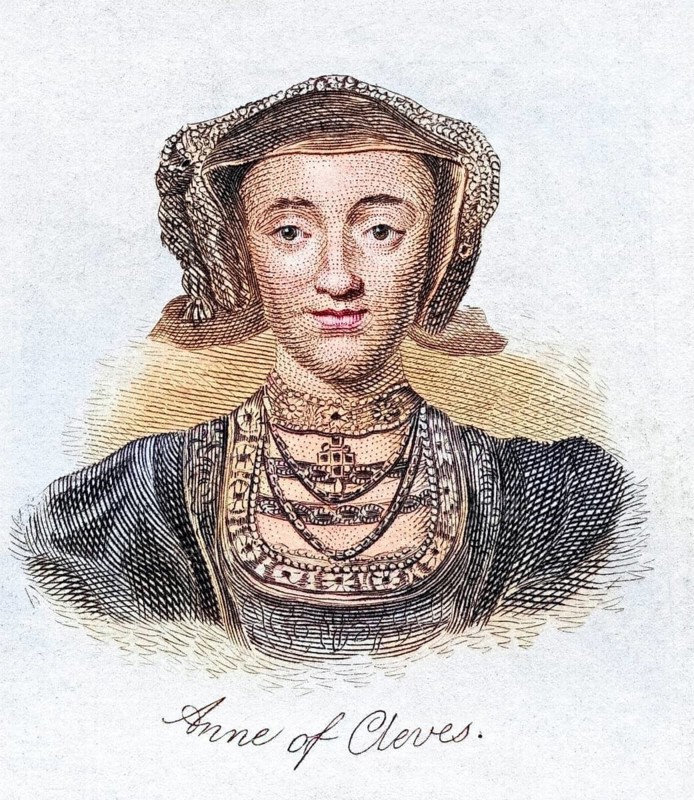 Anne of Cleves, 1515 -1557, Queen consort of England Fourth woman of Henry VIII. From the book Crabbs Historical Dictionary, published 1825, Historical, digitally restored reproduction from a 19th century original, Record date not stated