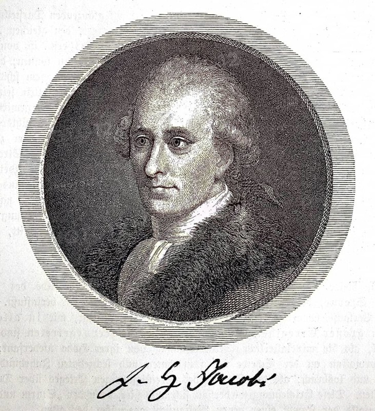 Friedrich Heinrich Jacobi, also Fritz Jacobi, 25 January 1743, 10 March 1819, was a German philosopher, economic reformer, merchant and writer, digital reproduction of an original from the 19th century, original date unknown