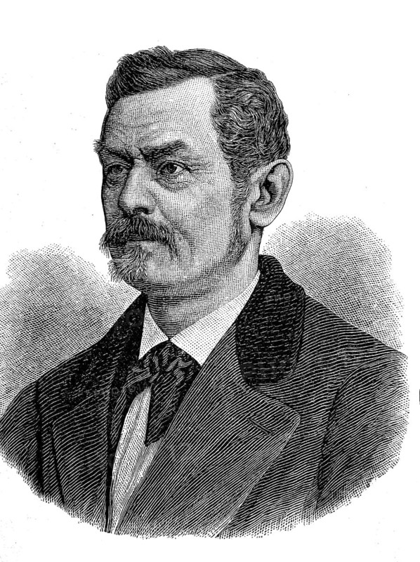 Carl Friedrich Wilhelm Jordan, 8 February 1819, 25 June 1904, was a German writer and politician, Historical, digital reproduction of an original from the 19th century