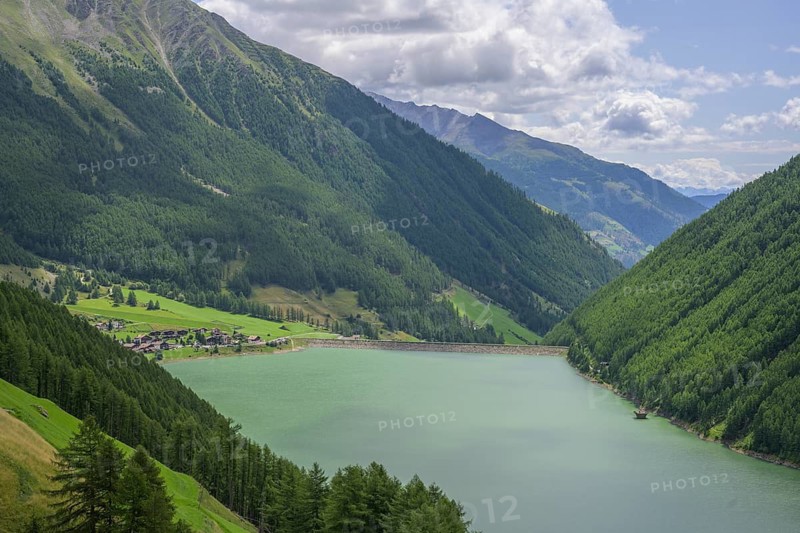 Vernagt reservoir, Val Senales, Vernagt, South Tyrol, Italy