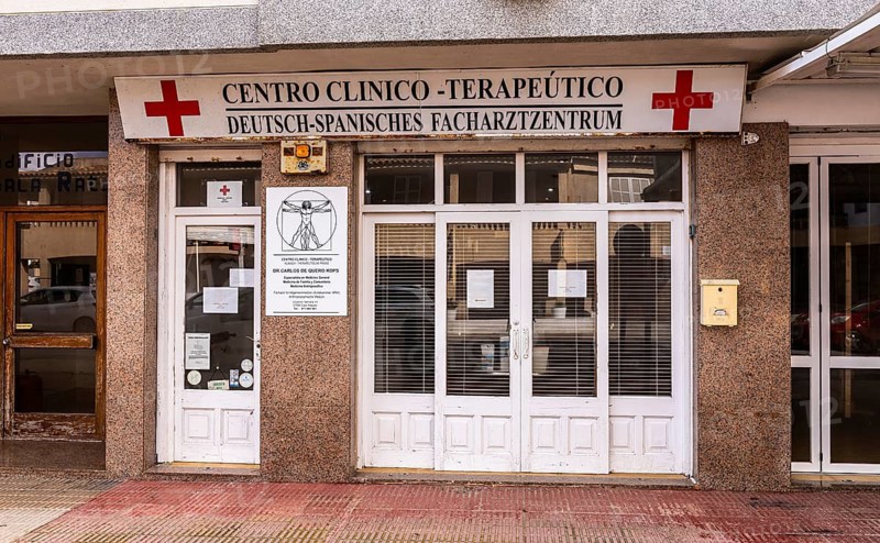 German Spanish medical centre, pre-season in Cala Rajada, Balearic Islands, Majorca, Spain