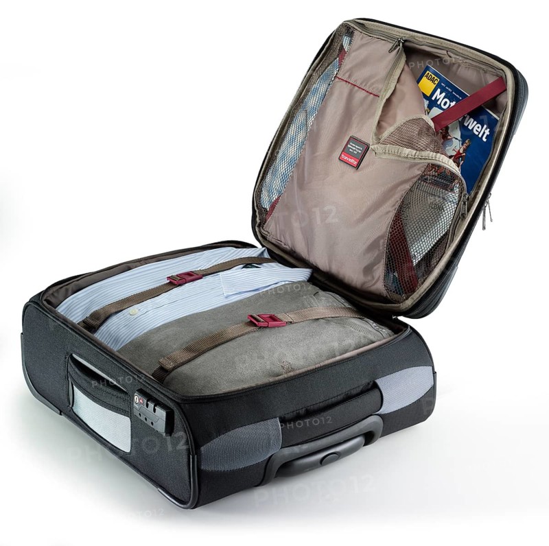 Packed travel case