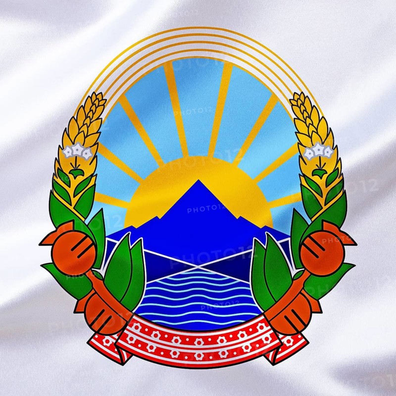 The coat of arms of North Macedonia, Studio