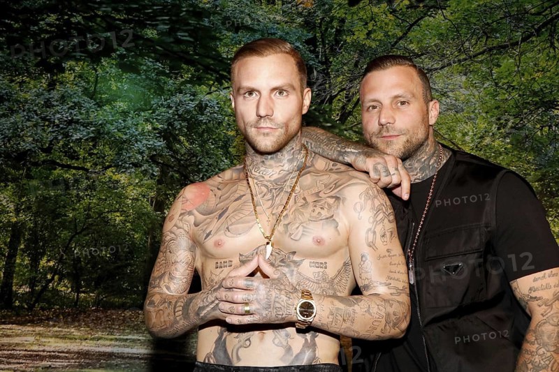 Rapper Kontra K (Maximilian Diehn, KO?TRA K) at the inauguration of the new Berlin Vibes themed area and his wax figure at Madame Tussaud's Berlin on 3 April 2025
