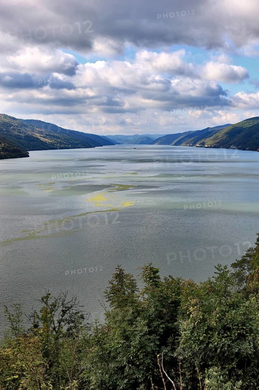 Wallachia, view of the Danube landscape between Dubova and Svinita, Iron Tor nature park Park, Romania