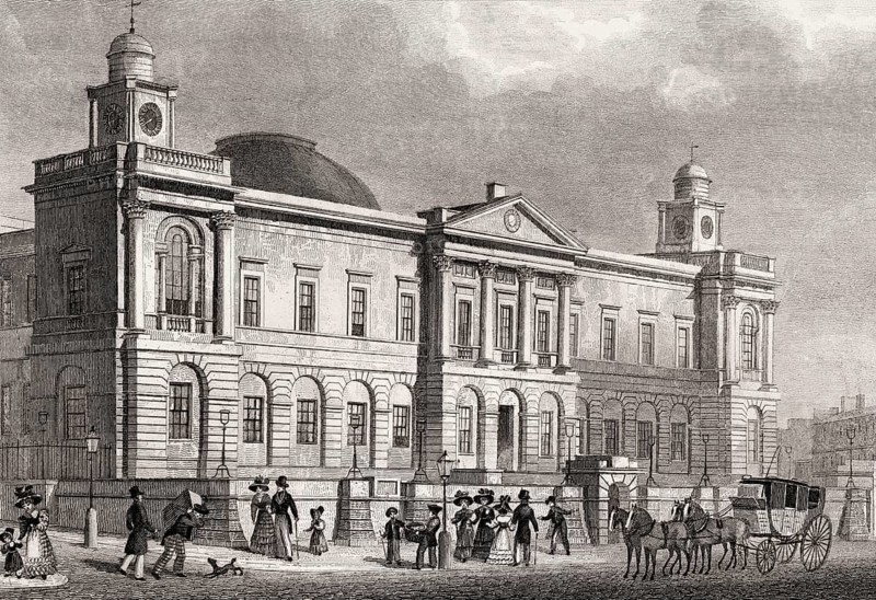Register House, Princes Street, Edinburgh, Scotland, 19th century, from Modern Athens by Th. H. Shepherd