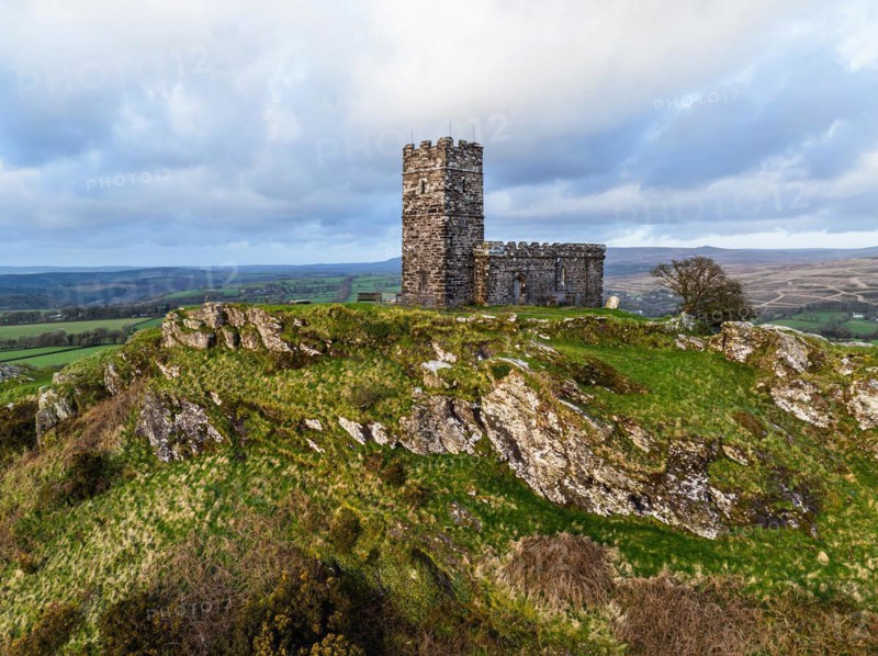 Brentor Church, St Michael's Church, Brentor, Dartmoor, Tavistock, England, United Kingdom