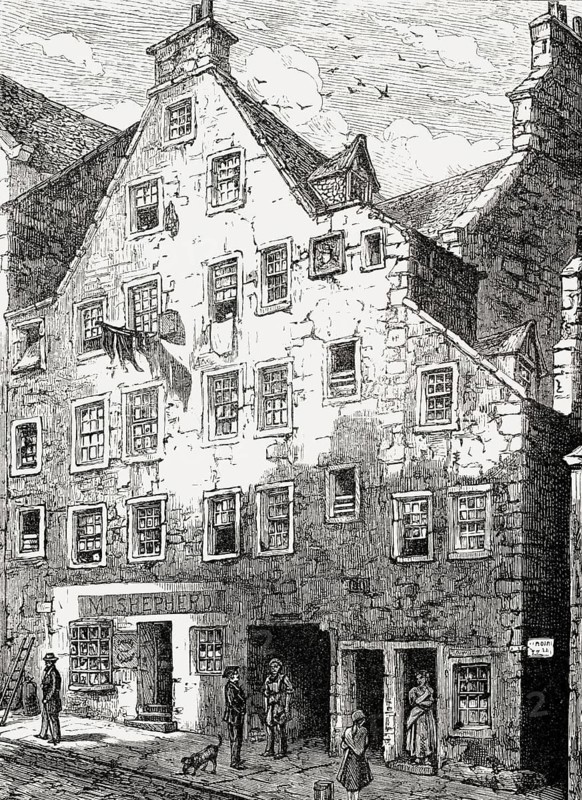Golfer's Land house, Canongate, Edinburgh, Scotland, 18th century