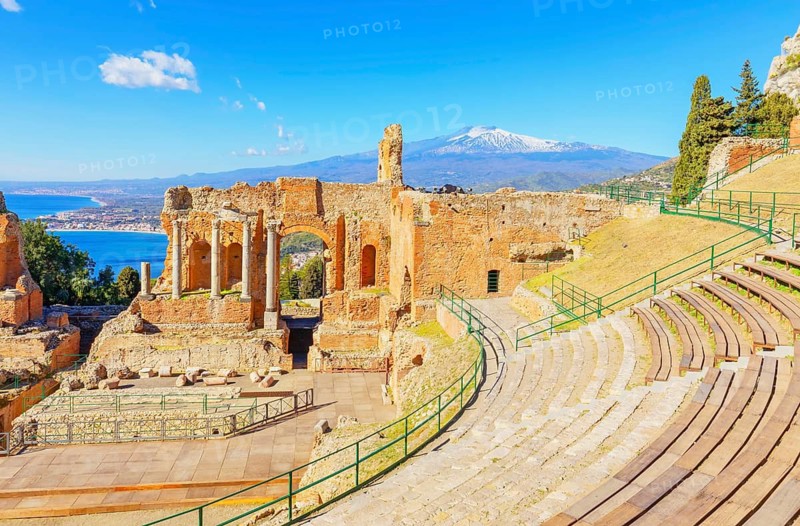 The Greek theatre, Taormina, Sicily, Italy