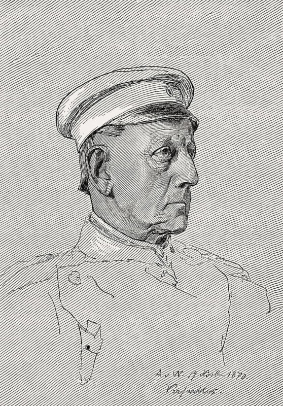 Helmuth Karl Bernhard Graf von Moltke, 1800-1891, Prussian Field Marshal in the Franco-Prussian War