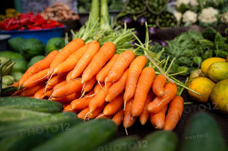 Carrot vegetables displayed for sell