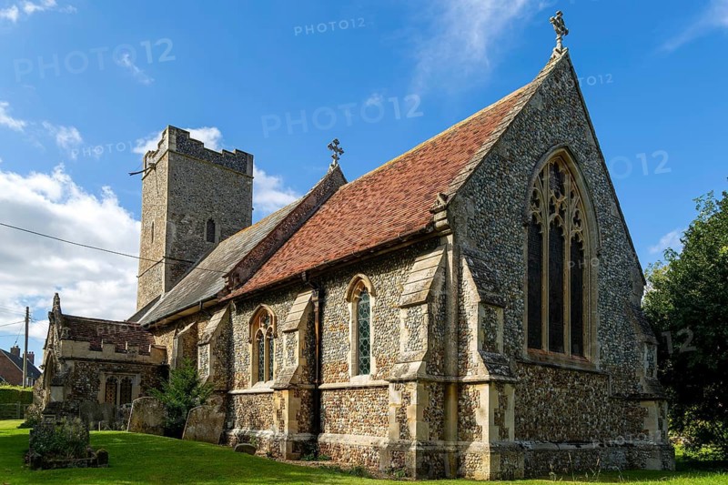 Village parish church of All Saints, Rede, Suffolk, England, UK