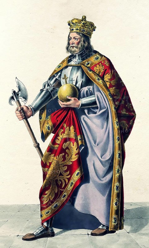 Ladislaus I the Saint, 1046-1095, King of Hungary, 1077-1095, Historical, digitally restored reproduction from a 19th century original, Record date not stated