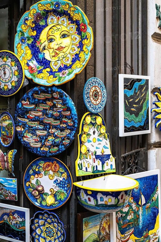 Ceramics and porcelain from Vietri sul Mare, Amalfi Coast, Salerno, Campania, Italy