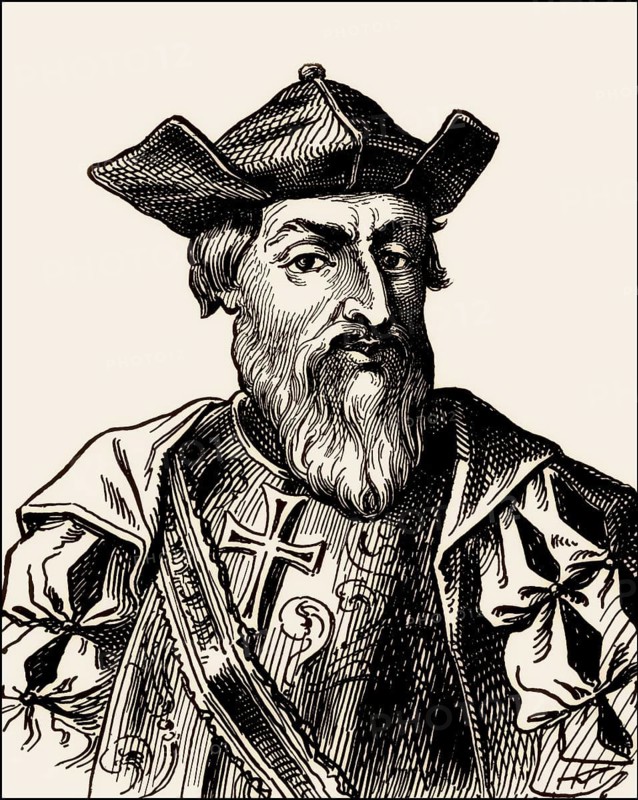 Vasco da Gama, c. 1460s – 1524, Portuguese explorer, digitally edited