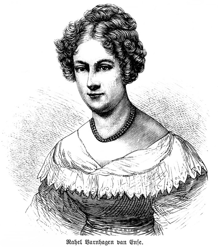 Rahel Barnhagen van Ense, née Rahel Levin, portrait, 18th and 19th century, history, historical illustration 1894