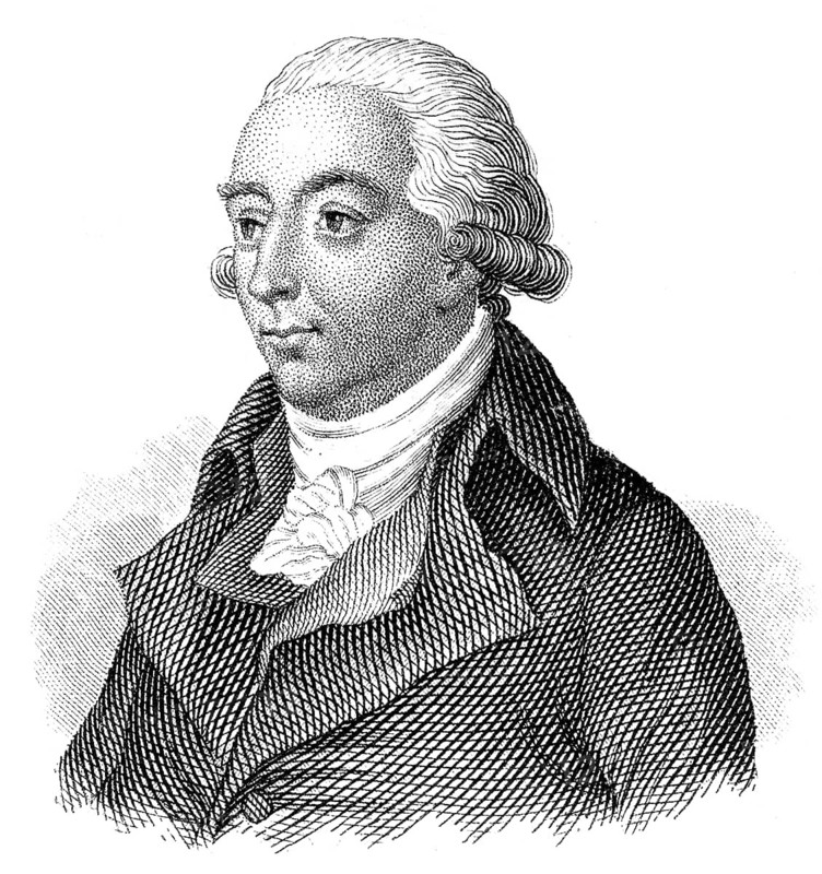 Portrait of Johann Christoph Adelung, 1732 - 1806, a German grammarian and philologist, Portrait von Johann Christoph Adelung, 1732 - 1806, ein deutscher Bibliothekar, Lexikograph und Germanist