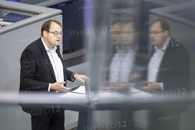 Sören Pellmann, Member of the German Bundestag (Die Linke group), recorded during a speech in the plenary session of the German Bundestag in Berlin, 26 June 2024