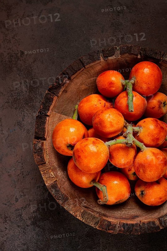 Fresh fruit medlar, loquat, shesek, lokva, Georgia