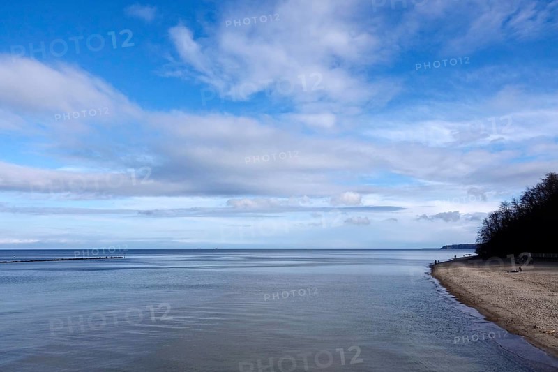 On the Baltic Sea coast near Sellin, Rügen, Mecklenburg-Western Pomerania, Germany