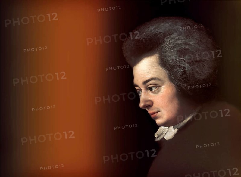 Wolfgang Amadeus Mozart, 1756 – 1791, composer of classical music, First Viennese School, digitally edited