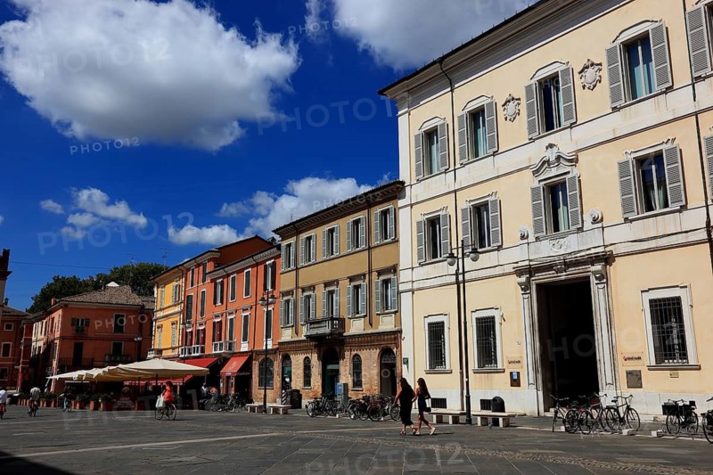 Piazza del Popolo, the main square in central Ravenna, Emilia Romagna, Italy