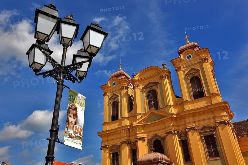 Banat, Timisoara, Timisoara, Old Town, Catholic Cathedral at Piata Unirii, Unification Square, Cathedral Square, Romania