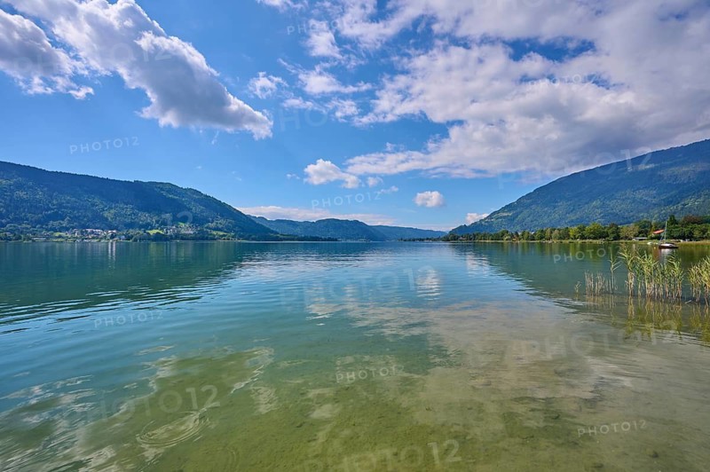 Lake, Sky, Clouds, Summer, Steindorf am Lake Ossiach, Lake Ossiach, Carinthia, Austria