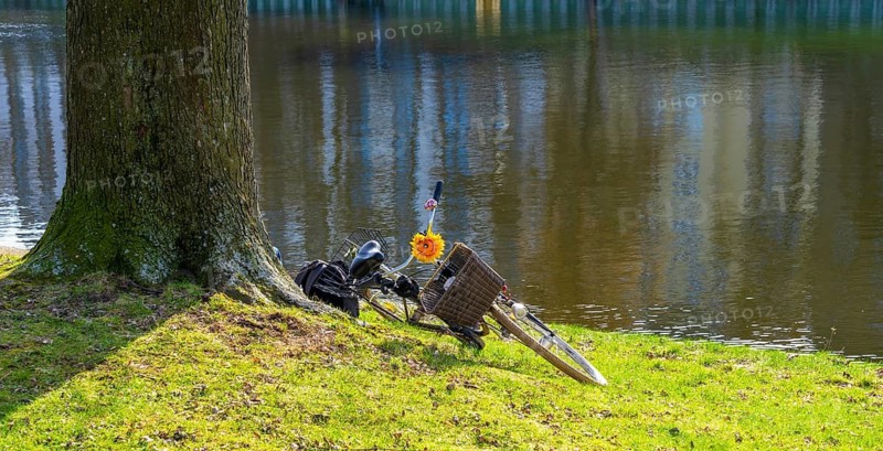 Bicycle is located on the banks of the Spree, Berlin, Germany